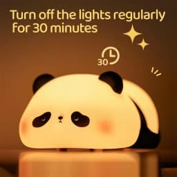 Cute Silicone Night Lights Sheep Cartoon Bedroom Lamp for Children's Room Decor Rechargeable Timing Dimming Sleep Night Light