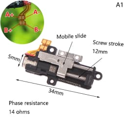 1PCS Precision Planetary Deceleration Lift Mini Push Rod Motor DC 3V Screw Slide Stepper Motor Long Linear Actuator