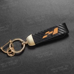 Leather For Race Flag Logo Keyring Emblem Cordoba Tarraco Ibiza Leon VZ Ateca Mii FR Car Carbon Fiber Rope Keychain Key Ring