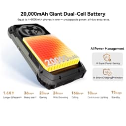 Global Version Blackview XPLORE 2 Rugged Smartphone Android 15 6.73" 3.2K AMOLED Display 12GB+1TB 20000mAh 120W NFC Mobile Phone