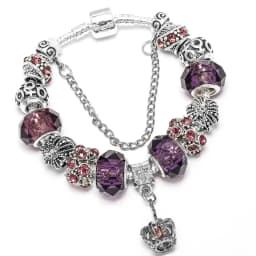 2024 Trendy Silver Cokor Love Key Charm Bracelet With Murano Glass Beads Bracelets For Women Wife Jewelry Pulseras Dropshipping