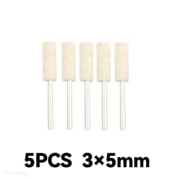 10Pcs/5Pcs Wool Felt Mounted Polishing Buffing Wheel OD 3-10mm Grinding Head for Dremel Drill Rotary Tool 3mm Shank
