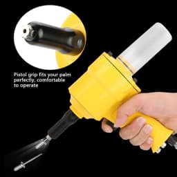 KP-705P Pneumatic Riveter Pistol Grip Rivet Gun Air Powered Riveting Tool 2.4/3.2/4.0/4.8mm Rivet Gun Riveting Tool Riveting Gun