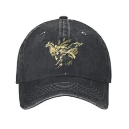 Monster Hunter Wilds Men Women Baseball Caps Forbidden Lands Research Commission Distressed Denim Hats Vintage Outdoor Headwear
