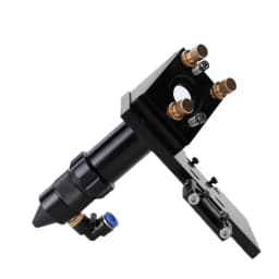 QDHWOEL CO2 Laser Head For 20mm Focus Lens FL 38.1 50.8 63.5 76.2 101.6mm With 25mm Mirror Mount