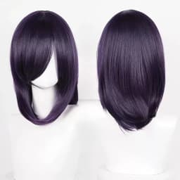 Anime 40cm Medium Basic Bang Blond Black White Red Pink Green Brown Gold Blue Cosplay Wig Heat Resistant Synthetic Hair Wigs