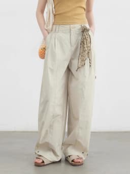 CHIC VEN Women's Pants Solid Loose High Waist Slim Wide Leg Trousers Casual Thin Female Sport Pant Spring Summer 2025