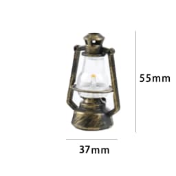 1:12 Miniature Kerosene Lantern Mini Retro Oil Lamp Dollhouse Accessories Kerosene Lantern Model Ornaments Pretend Play Toys