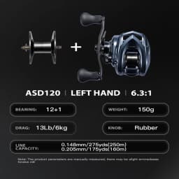 Cylius Ashmoon Total 13BB True Saltwater Proof Alloy Baitcasting Reel 6Kg Drag Power BFS Reel Long Cast Pike Bass Fishing Reels