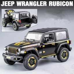1:20 Jeeps Wrangler Rubicon Alloy Car Model Diecast & Toy Metal Refit Off-road Vehicles Car Model Simulation Childrens Toys Gift