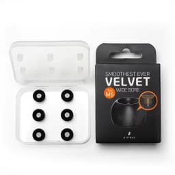 ELOIT/DIVINUS Velvet Wide Bore Silicone Earphone Eartips For 4-6mm Nozzle, Soft Deeply Ear Tips For Earbuds Tanchjim 4U,Davinci
