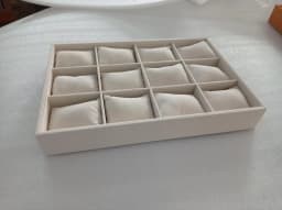12 Grid Bracelet Watch Premium Pillow Plate 35*24cm Velvet Earnail Pendant Jewelry Display Tray