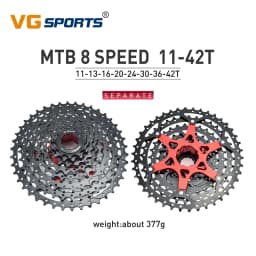VG SPORTS MTB Cassette 8 9 10 11 12 Speed 40T 42T 46T 50T 52T Mountain Bike Cassette Separate Cassete Freewheel Bracket Sprocket