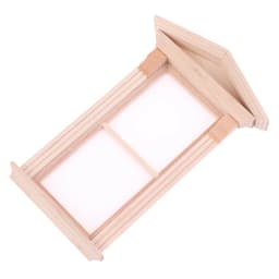 1/12 Scale Dollhouse Miniature 6 Panel Interior Wooden Door Frame DIY Plain Embryo Material Furniture Doll House Accessories