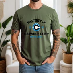 100% Cotton Capsule Corp T-Shirt Anime Retro Style Oversized Breathable Casual Short Sleeve