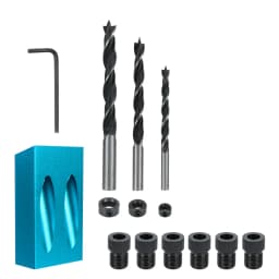7/14/15Pcs 15 Degrees Pocket Hole Jig Kit Woodworking Hole Drilling Guide Locator Hole Puncher With Drill Bit Set