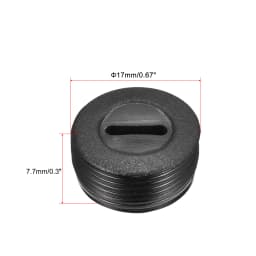6/10/20Pcs Black Plastic Screw Carbon Brush Holder Caps Case Dia 10mm/12mm/13mm/14mm/15mm/16mm/18mm/20mm/22mm Brush Cover