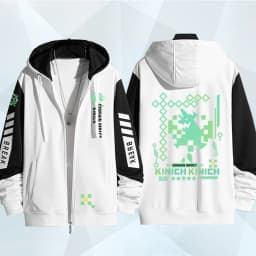 Anime Genshin Impact Kinich 3D Print Zip Up Hoodie Women Men Harajuku Sweatshirt Streetwear Hip Hop Cosplay Zipper Hooded Jacket
