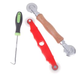 3Pcs Window Screen Accessories Screen Door Mesh Pressing Wheel Kit Window Install Tools Press Screen Pulley Roller Repair Tools