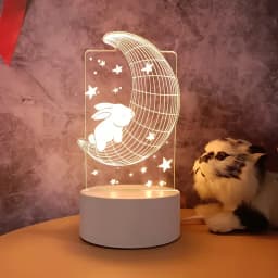 3D Lamp Acrylic LED Night Lights Bear Dinosaur Child Night Light Led for Bedroom Decoration Christmas Decor Wedding Party Favors