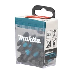 Makita E-12376 PZ2 25MM Screwdriver Bit 25-pieces High Hardness Sturdy Durable Tools Accessories