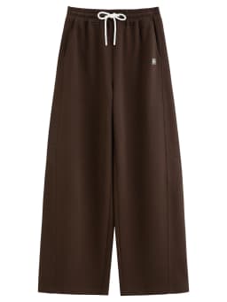 DUSHU 2026 Autumn New Women's Color-Block Drawstring Wide-Leg Pants Slimming Straight-Leg Trousers Available in Multiple Sizes