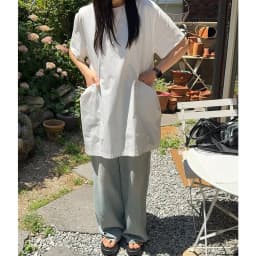 Loose Women's Summer New Style Retro round Neck Drawstring Pocket Dress Chic Short Sleeve Black Dress Polyester Fiber 100%