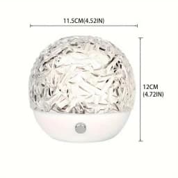 New Water Ripple Projection Lamp LED Spherical Night Light RGB Rotating Atmosphere Light for Restaurant Bedroom Decoration Gift