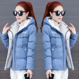 2025 Winter Warm Thicken Down Cotton Jacket Korean Loose Women'S Hooded Cotton Coat Women Parkas Bread Coat New Women Jacket