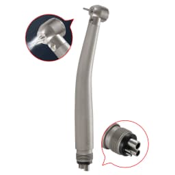 N-S-K Style Dental Fiber Optic LED E-generator Handpiece Big/Standard Head 4 Spray 4 Hole Push Button for block tooth operation