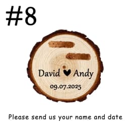 Wooden Double Slot Ring Box for Wedding Ceremony Engagement Anniversary Gift Engraved Ring Bearer Holder Box Free Personalised