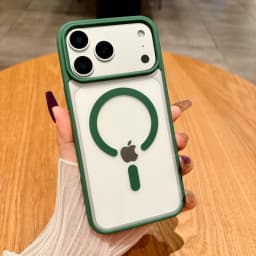 Luxury Magnetic Colorful Border Clear Case For iPhone 17 Air 16E 15 14 Plus11 12 13 17 Pro Max For Magsafe Wireless Charge Cover