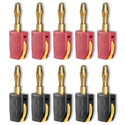 4mm Banana Plug High Current Quick Connect Gold-Plated 32A 10PCS Banana Connector