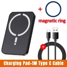 Magnetic Car Wireless Charger Mount 15W Fast Charging For iPhone 12 13 14 15 16 Samsung Qi Phone 360 Rotation Vent Clip No Cable