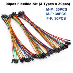 Copper Jumper Wire Dupont Cable 10cm 20cm 30cm Male Female 24AWG Solderless Flexible Line Connector for DIY Arduino Breadboard