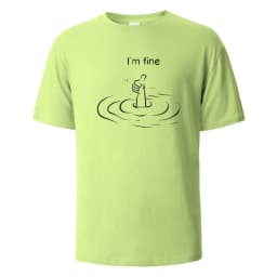T'm Fine Print T-Shirt 100% Cotton Summer Tees For Men Women Oversize Casual Tops