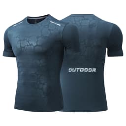 Men Running Compression T-shirt Dry Fit Short Sleeve Sport Tees Male Gym Fitness Jogging Sweatshirt Homme Athletic Shirt Tops