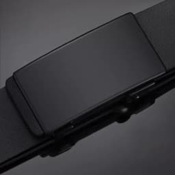 DINISITON Men Leather Belt Black Metal Toothless Automatic Buckle Business Casual PU Leather Men's Fashion High Quality Belt