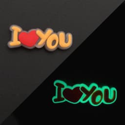 1PCS Luminous Shoe Charms Set for Clog Sandals Decoration DIY Shoe Charm Pins for Men Women Kids Letters Rainbow Food