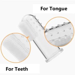 6 Pcs Silicone Finger Pet Toothbrush Set for Dogs And Cats - Washable Reusable Dental Care for Pets