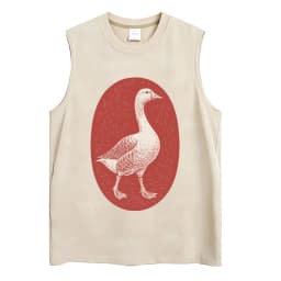 Washed Funny Goose Tank Tops Mess with The Honk You Get The Bonk Graphic T Shirts Vintage Unisex Loose Cotton Sleeveless Vests