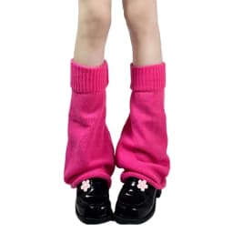 Comfortable Knit Knee Warmer Flared Fall Winter Thermal Wear Easy Care For Women and Girls