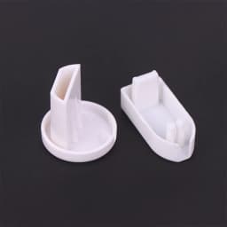 5Pcs Plastic End Cap For Roller Blinds PVC Bottom Rail Sealing Plug Cap Sleeve Non-slip Hand-pull Curtain Track Accessories