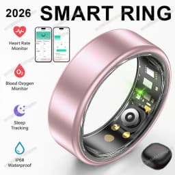 2026 New Smart Ring Heart Rate Blood Pressure Sleep Monitor Motion Tracker IP68 Waterproof Men Women Smart Ring Holiday Gift R10