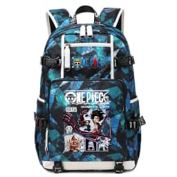 Anime Luffy Print Casual School Backpack Large Capacity Student Bookbag for Boys and Girls Travel Sport
