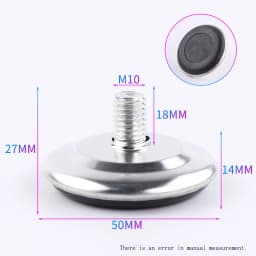 M6 M8 M10 Adjustable Leveling Chair Leg Feet Furniture Mat Screw-in Base Sofa Bed Cabinet Table Floor Protector Anti-slip Pad