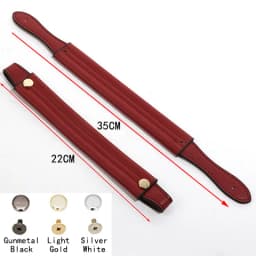 2Pcs/Lot Bag Handle Strap Short Bag Handles 22cm 35cm PU Leather Shoulder Bag Strap Handbag Replacement Belt Bag Accessories