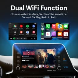 OTTOCAST Play2Video Ultra Carplay Ai Box Wireless Android Auto Adapter Built in Youtube Netflix For VW Benz Ford 99% of Cars