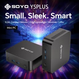 SOYO Mini PC Y5 PLUS Intel I7 4th Gen 4600U 8GB RAM 128GB ROM Windows 11 Pro WiFi BT4.2 Desktop Computer