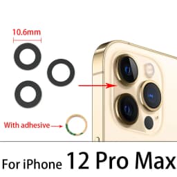 Good Back Rear Camera Glass Lens For iPhone 11 12 13 14 15 16 17 Pro Max Plus Mini Air With Adhesive